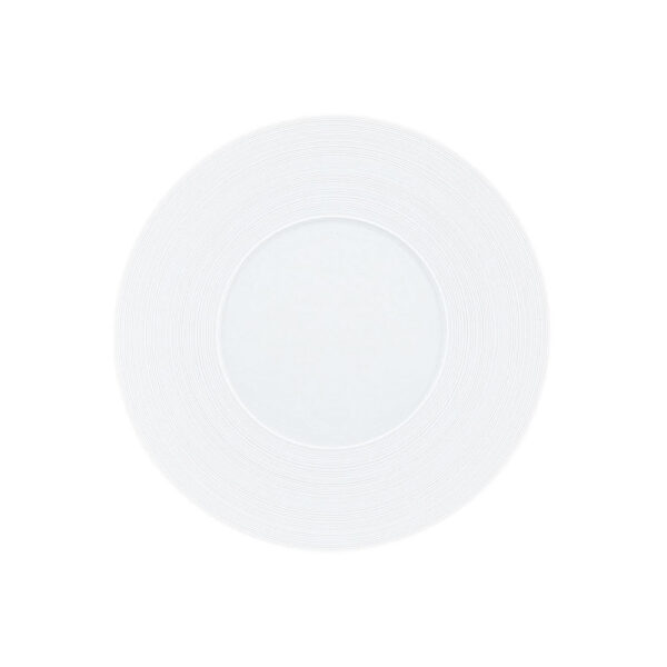 J.L Coquet Hemisphere White Dessert Plate