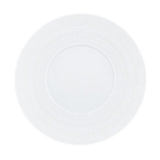 J.L Coquet Hemisphere White Dinner Plate