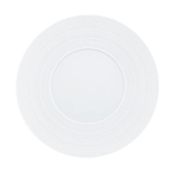 J.L Coquet Hemisphere White Dinner Plate