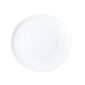 J.L Coquet Hemisphere White Flat Round Dish Small