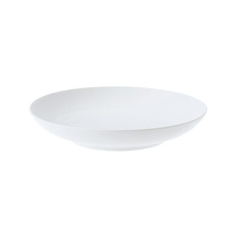 J.L Coquet Hemisphere White Hollow Round Dish
