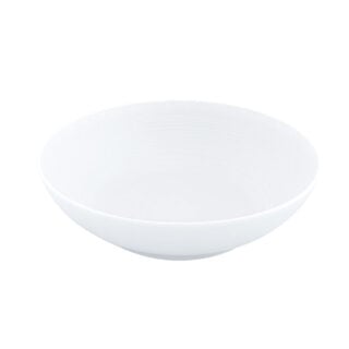 J.L Coquet Hemisphere White Salad Bowl Large