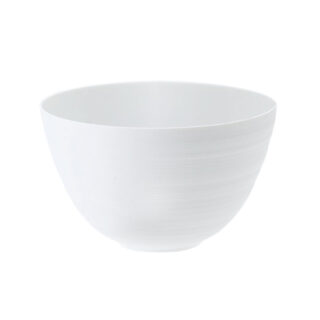 J.L Coquet Hemisphere White Salad Serving Bowl Large