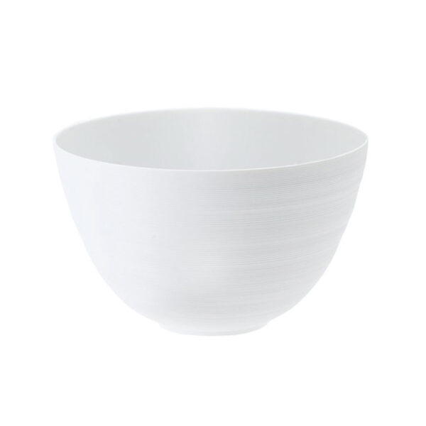 J.L Coquet Hemisphere White Salad Serving Bowl Large