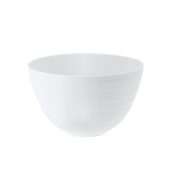 J.L Coquet Hemisphere White Salad Serving Bowl Medium