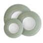 J.L Coquet Hemisphere Khaki Green Dinnerware at Kneen & Co. Luxury Porcelain