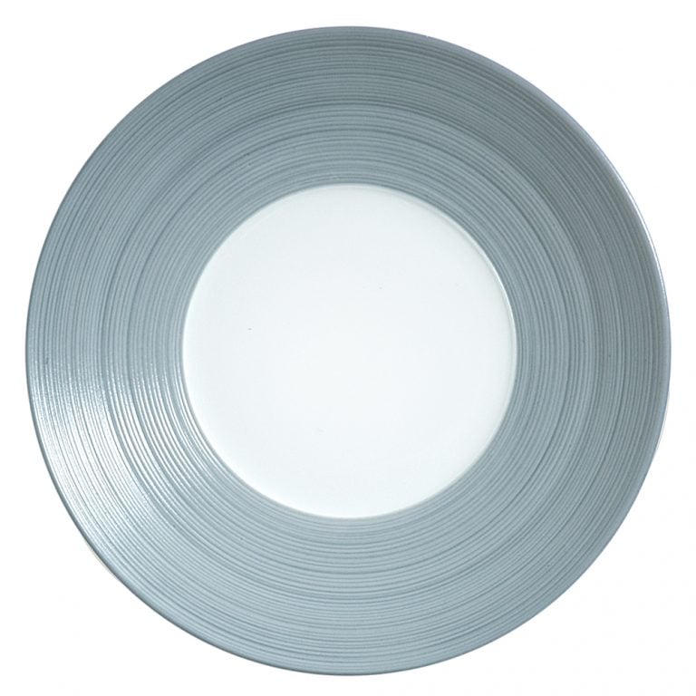 JLCHemisphereStormBlueCharger1000x1000 J.L Coquet Hemisphere Storm Blue Presentation Plate at Kneen & Co. High-End Porcelain