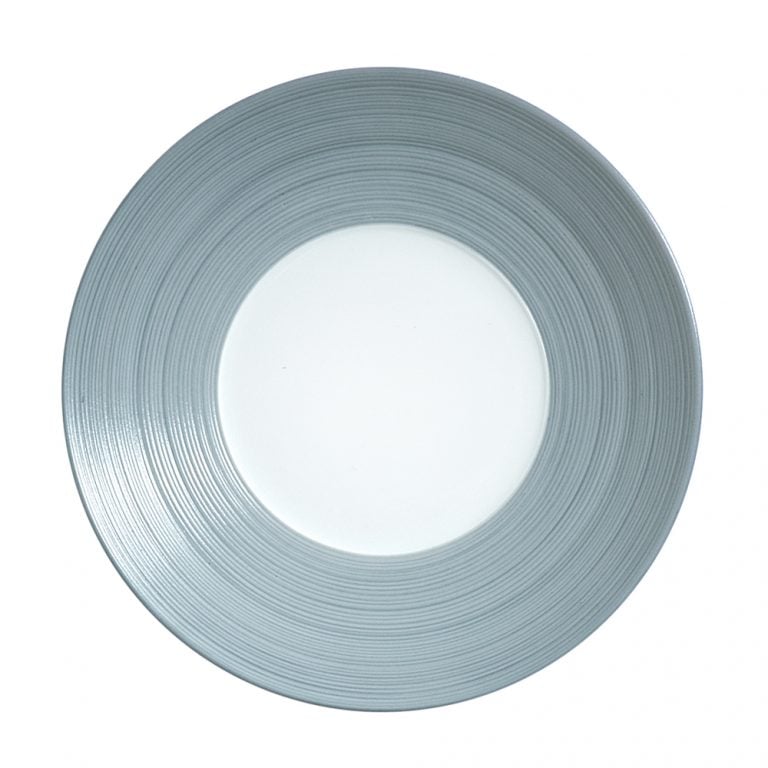 J.L Coquet Hemisphere Storm Blue Dinner Plate Kneen & Co. Fine Porcelain