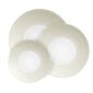 J.L Coquet Hemisphere Vanilla Dinnerware at Kneen & Co. Luxury Porcelain