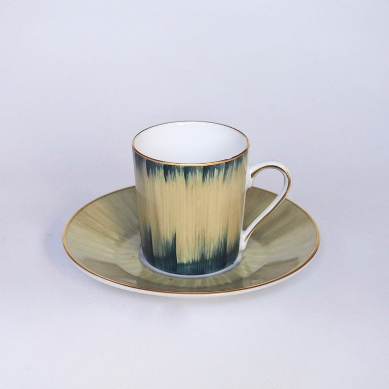 Marie Daage Ruban Espresso Cup and Saucer