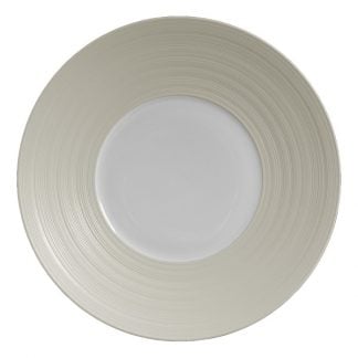 J.L Coquet Hemisphere Vanilla Presentation Plate