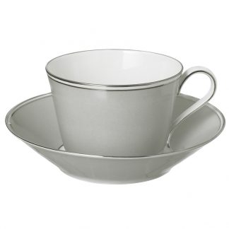 Nymphenburg Lotos Griege Tea Cup and Saucer Nymphenburg Lotos Griege Tea Cup and Saucer