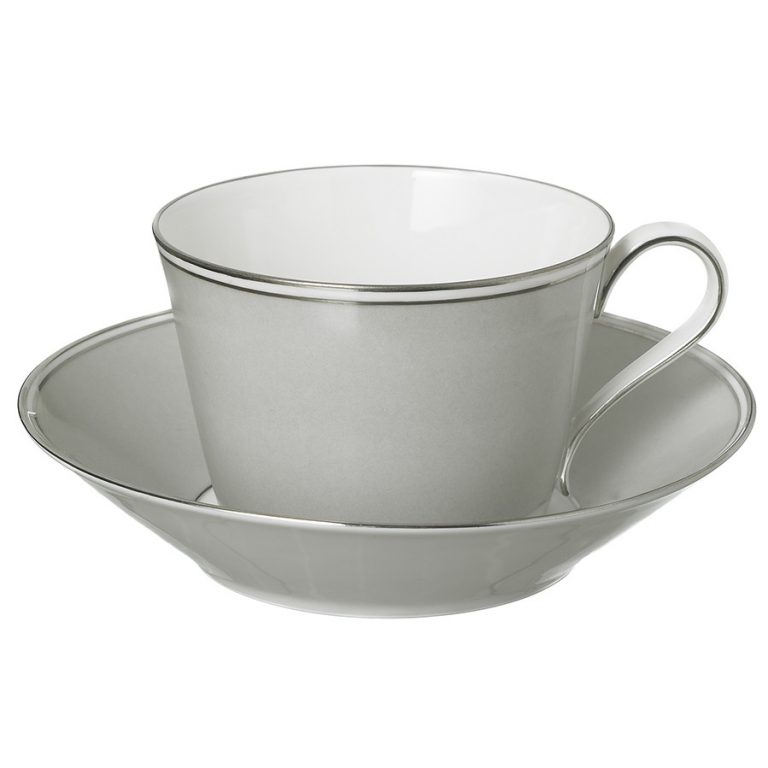 Nymphenburg Lotos Griege Tea Cup and Saucer Nymphenburg Lotos Griege Tea Cup and Saucer