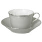 Nymphenburg Lotos Griege Tea Cup and Saucer