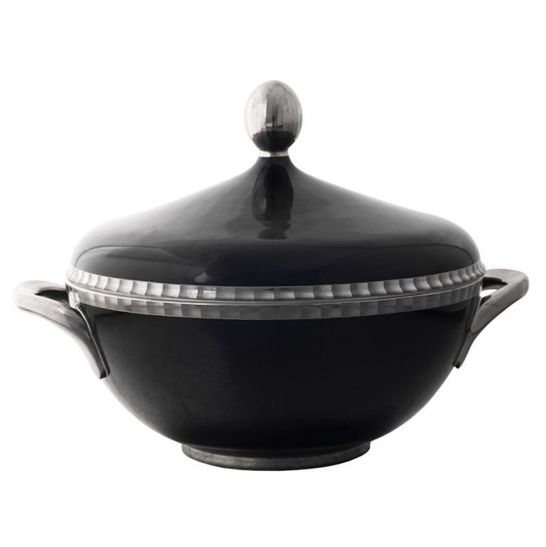 Nymphenburg Lotos Ibis Black Tureen Nymphenburg Lotos Ibis Black Tureen