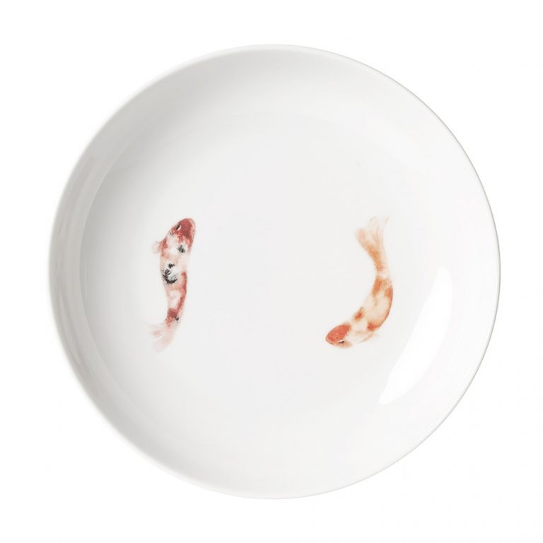 Nymphenburg Lotos Koi Round Flat Dish