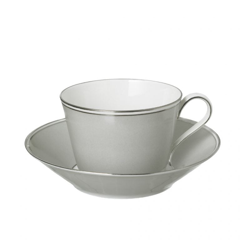 PMNLotosGriegeTeacupandsaucer1000x1000 Nymphenburg Lotos Griege Tea Cup and Saucer