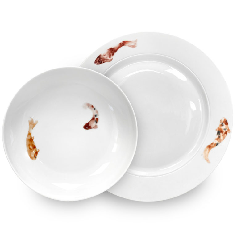 Nymphenburg Lotos Koi Dinnerware