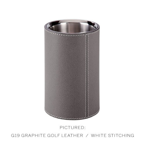 Giobagnara Athabasca Bottle Cooler G19 Golf Leather with White Stitching Giobagnara Athabasca Bottle Cooler G19 Golf Leather with White Stitching