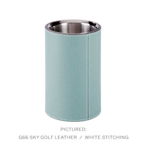 Giobagnara Athabasca Bottle Cooler G66 Golf Leather with White Stitching Giobagnara Athabasca Bottle Cooler G66 Golf Leather with White Stitching