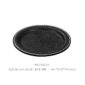Giobagnara-Circle-Bottle-Coaster-TP090-G20-black-golf-leather-with-White-stitching