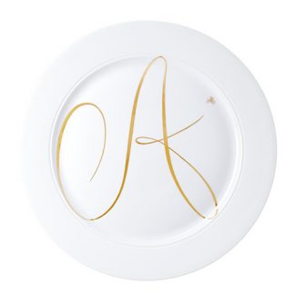 Nymphenburg Ted Muehling Custom Monogram Gold Dinnerware Nymphenburg Ted Muehling Custom Monogram Gold Dinnerware