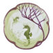Nymphenburg Belle Epoque Coupe Plate Seahorses