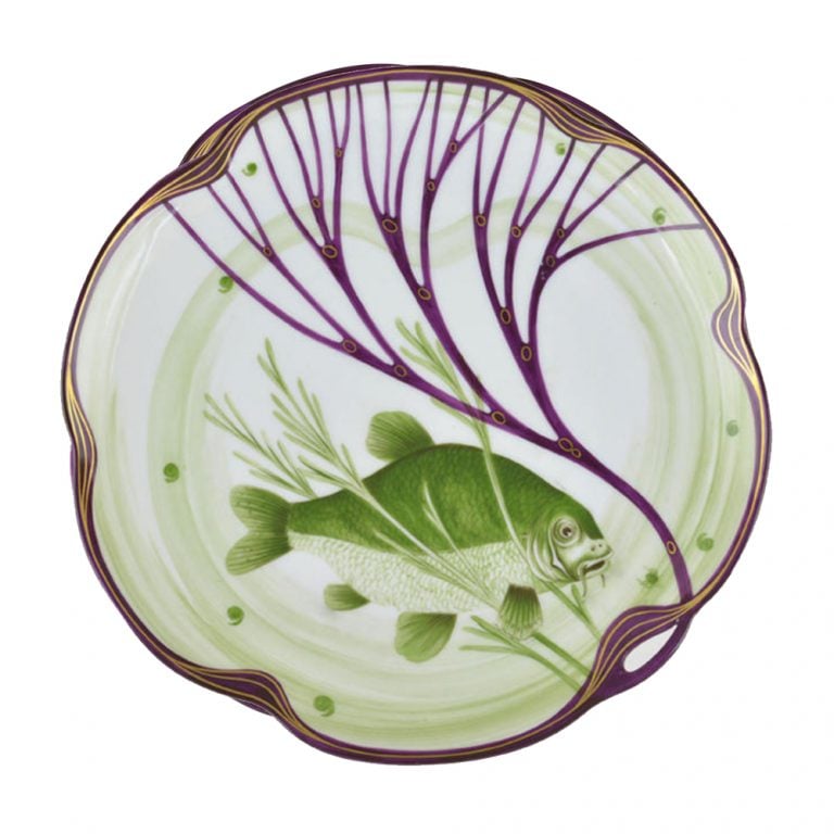 Nymphenburg Belle Epoque Coupe Plate Carp Bream