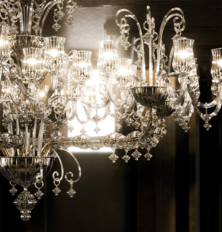 Venini Marcello Chandelier Mood Close Up