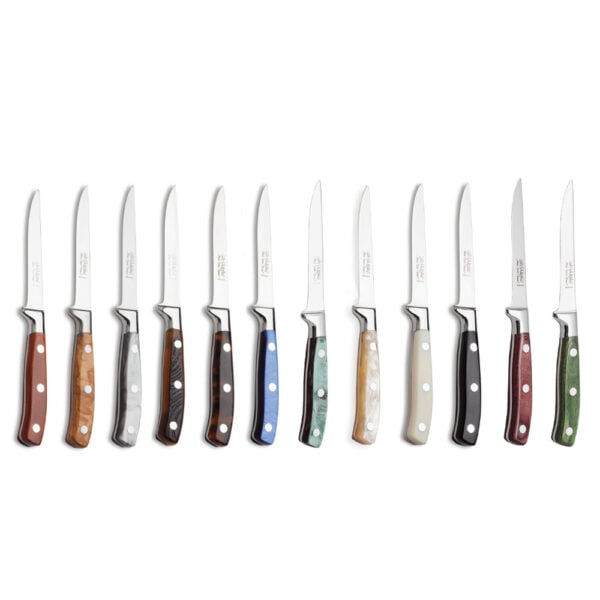 Alain Saint-Joanis Chateaubriand Steak Knives In Various Finishes (Set Of 6) | Kneen & Co Alain Saint-Joanis Chateaubriand Steak Knives In Various Finishes (Set Of 6) | Kneen & Co