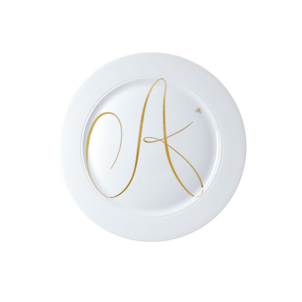 Nymphenburg Ted Muehling Custom Monogram Gold Salad Plate Nymphenburg Ted Muehling Custom Monogram Gold Salad Plate
