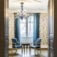 Saint-Louis Crystal Arlequin 12-Light Chandelier Sky Blue and Dark Blue
