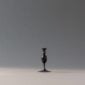 E.R. Butler Oxidized Bronze Candlestick with Buffalo Horn