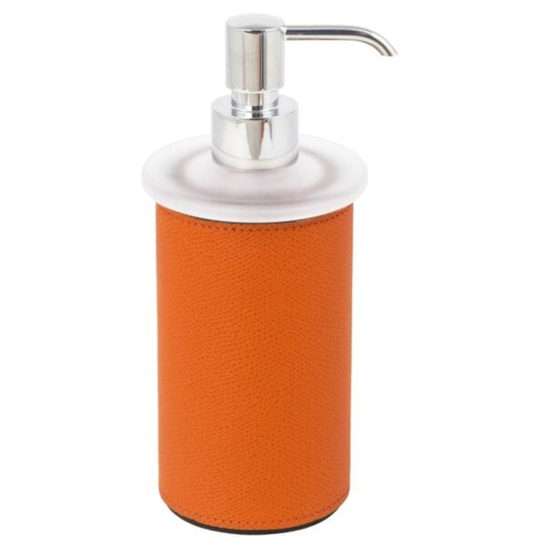HA097_Santorini soap dispenser_01-1200x1200-100kb Giobagnara Santorini Leather Soap Dispenser