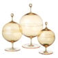 Lobmeyr Crystal Candy Dishes in Gold Lustre | Kneen & Co