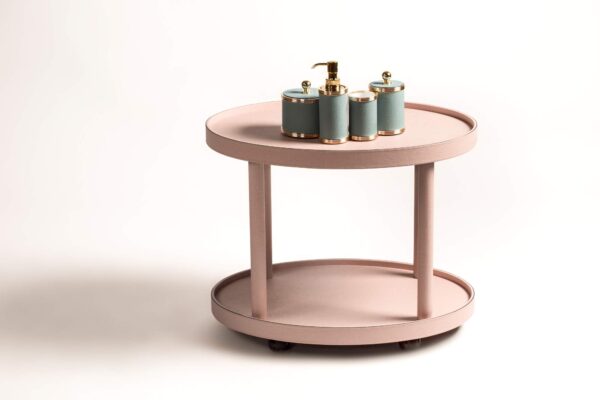 Polo trolley+Amalfi collection_LIFESTYLE_01-100kb Giobagnara Amalfi Leather Bathroom Collection on Polo Trolley
