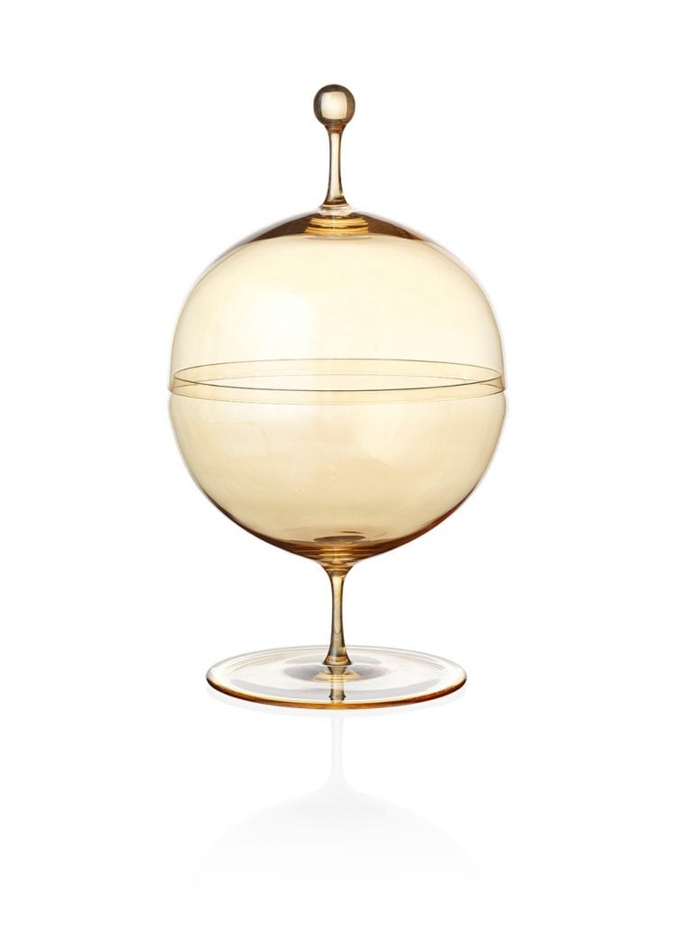 Lobmeyr Crystal Candy Dishes in Gold Lustre