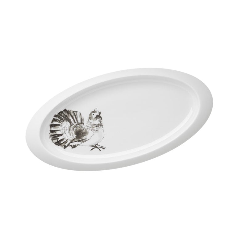 Hering Berlin Piqueur Small Oval Platter Mountain Cock Hering Berlin Piqueur Small Oval Platter Mountain Cock