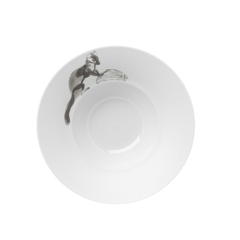 Hering Berlin Piqueur Rim Soup Bowl Stone Marten Hering Berlin Piqueur Rim Soup Bowl Stone Marten