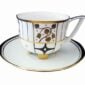 Augarten Deco Vienne Coffee Cup and Saucer