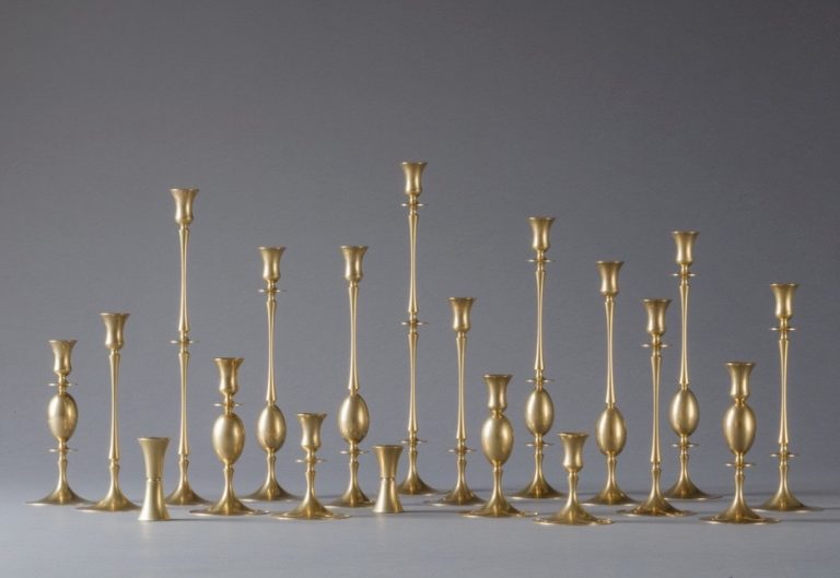 E.R. Butler Burnished Brass Candlesticks E.R. Butler Burnished Brass Candlesticks