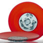 Venini Piatto di Tapio Red/Aquamarine Mood