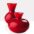 Venini Idria Red Vases