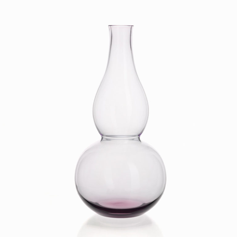 Lobmeyr Calabash Flower Vase Tall Amethyst