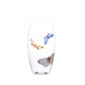 Lobmeyr Balloon Beer Tumbler with Painted Butterflies D Crystal