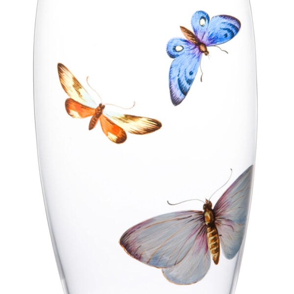 Lobmeyr Balloon Beer Tumbler with Painted Fish D Lobmeyr Balloon Beer Tumbler with Painted Fish D