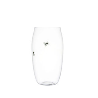 Lobmeyr Crystal Balloon Beer Tumbler With Painted Insects