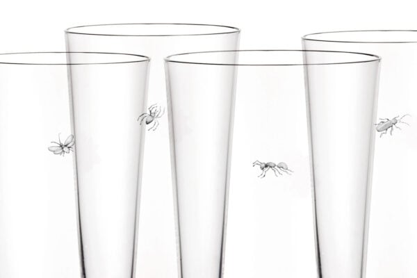 Lobmeyr Commodore Beer Tumbler with Engraved Insects