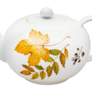 Nymphenburg Lotos Indian Summer Tea Pot Close Up