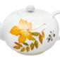 Nymphenburg Lotos Indian Summer Tea Pot Close Up